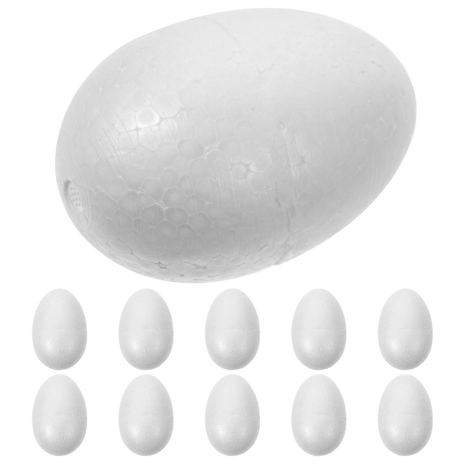 Easter DIY Egg DIY Egg for Decor 10Pcs White Solid Foam Painting Eggs
