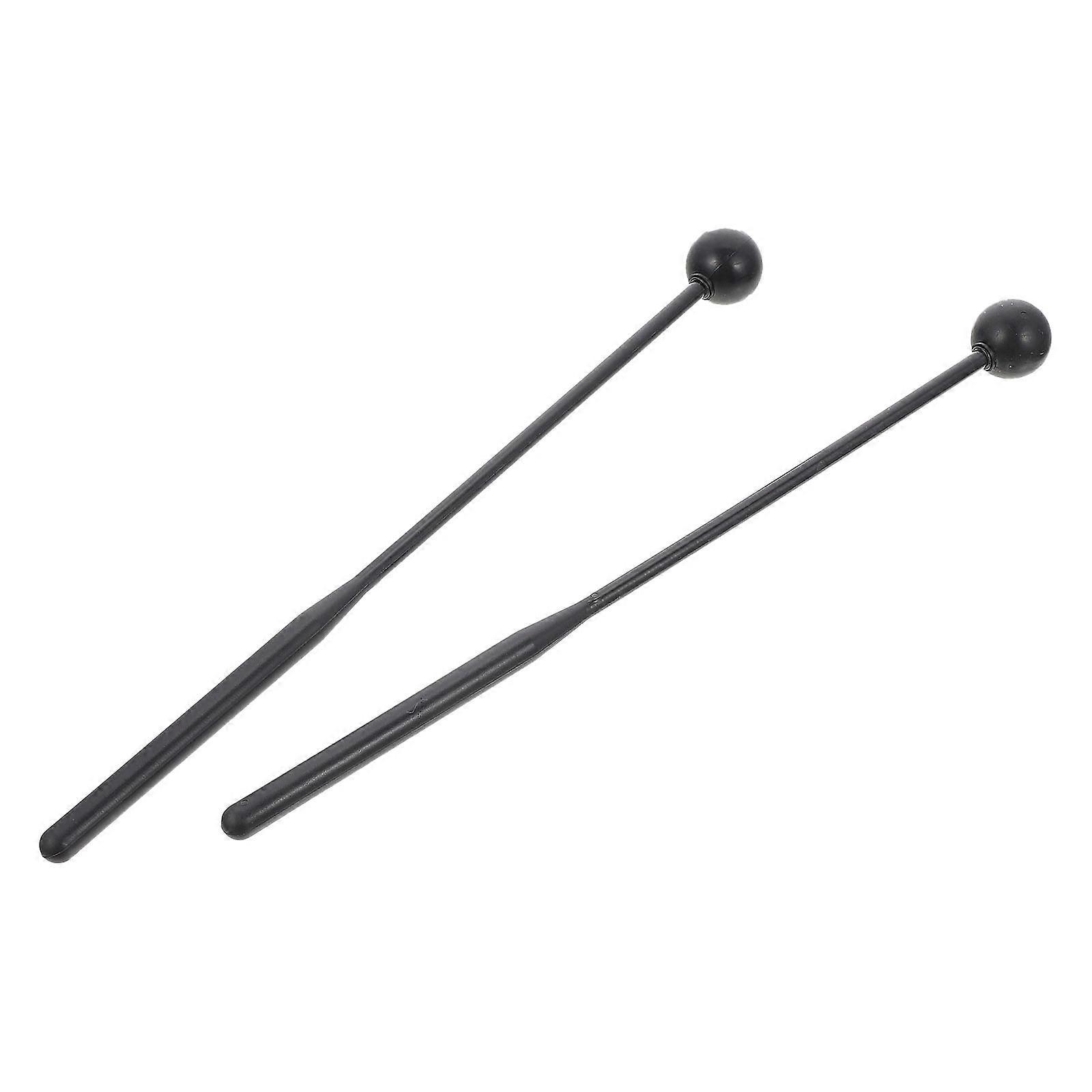 Black Marimba Sticks for Tongue Drum Percussion 2Pcs Professional Mallets