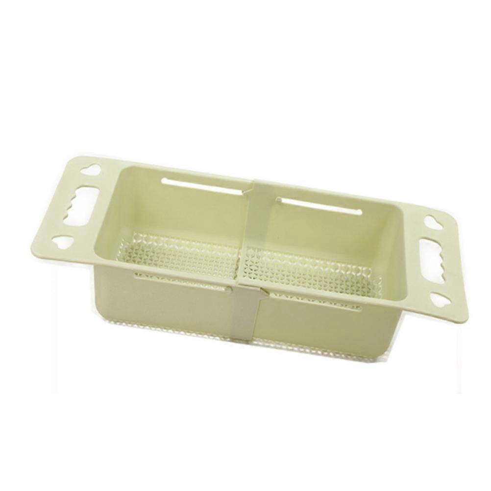 Sink Colander Retractable Draining Basket for Storage 1Pcs Green