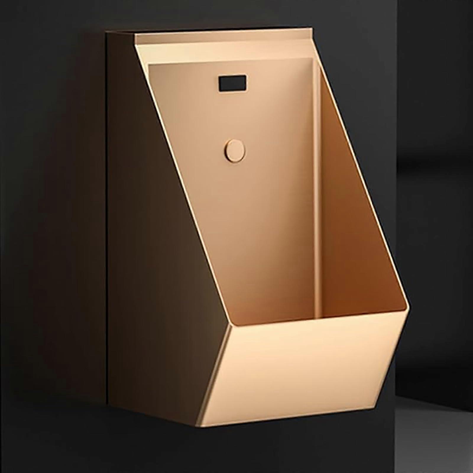 Automatic Sensor Urinal with Touchless Flush, 304 Stainless Steel Wall Mounted for Men, Pink