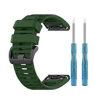 26mm Soft Silicone Quick Release Watch Band for Garmin Enduro Tactix Delta 6X Pro