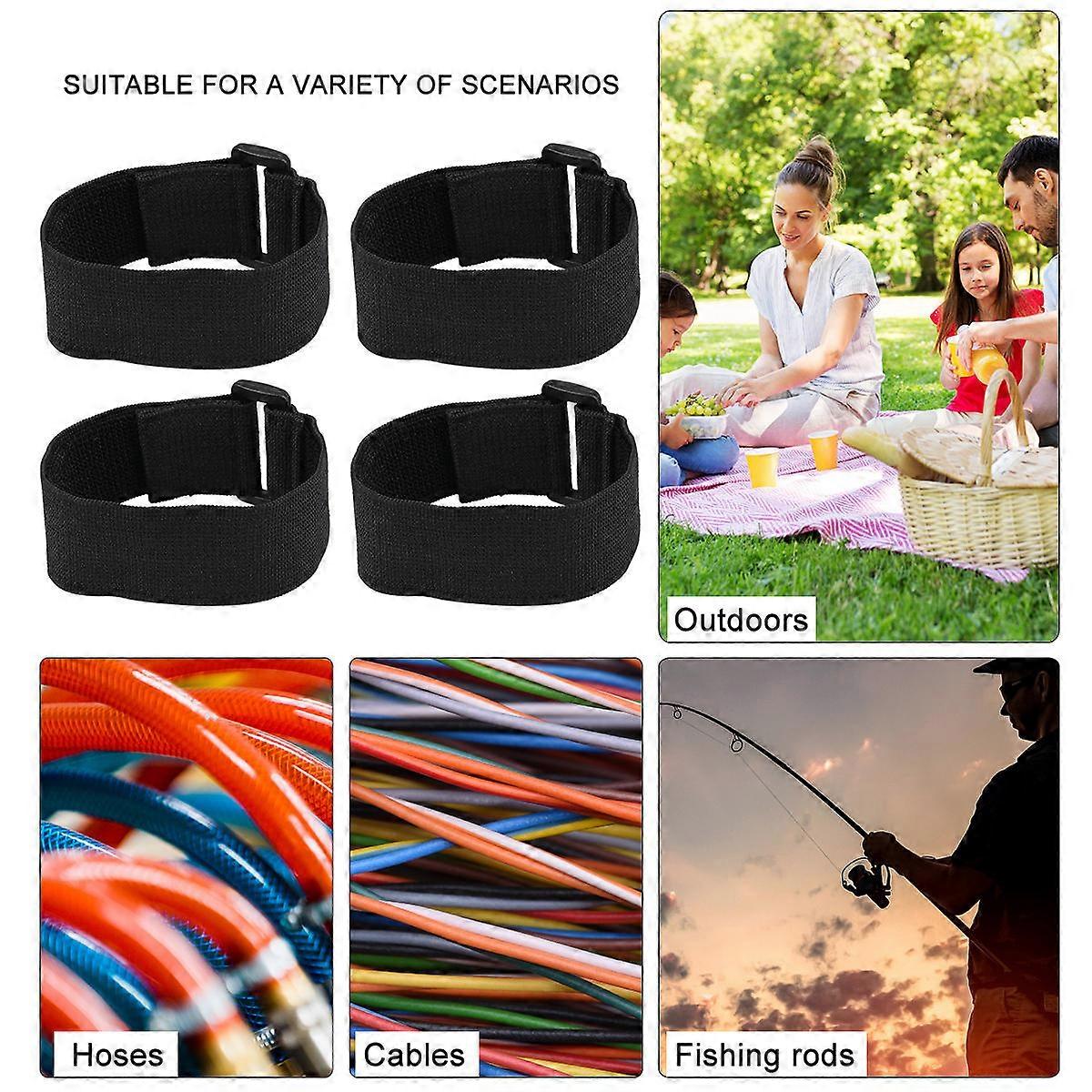 Multifunctional Hook and Loop Tape for Organizing 4Pcs