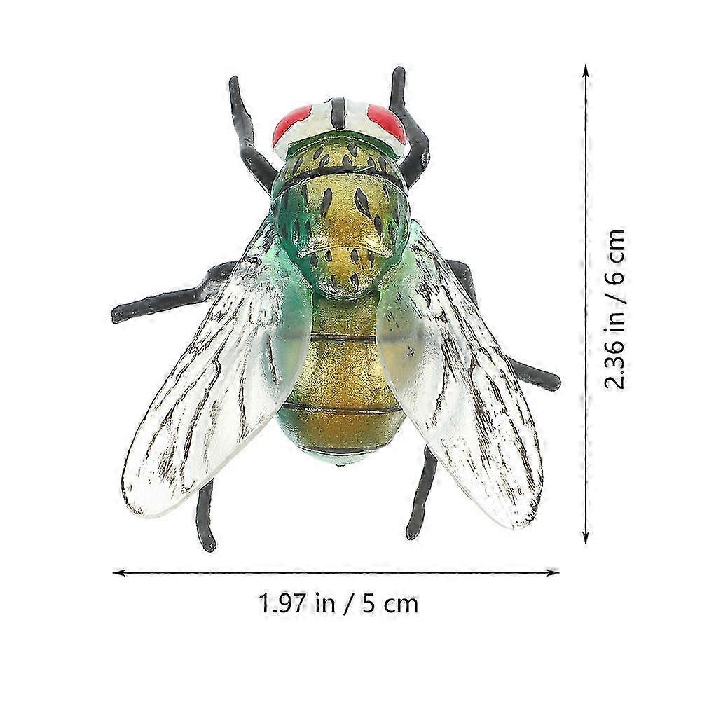 Simulation Fly Model Plastic Fake Fly Bugs for Decor 2Pcs