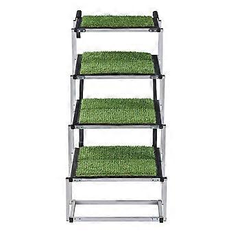 Escada para cães para carro, rampa dobrável extra larga de 4 degraus para cães grandes com superfície antiderrapante, suporta até 90 kg (200 lbs).