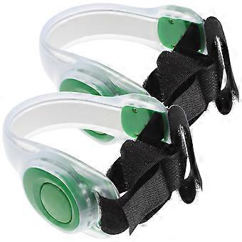 Brassards lumineux LED haute visibilité (lot de 2), parfaits pour les activités nocturnes et le ciblage sportif.