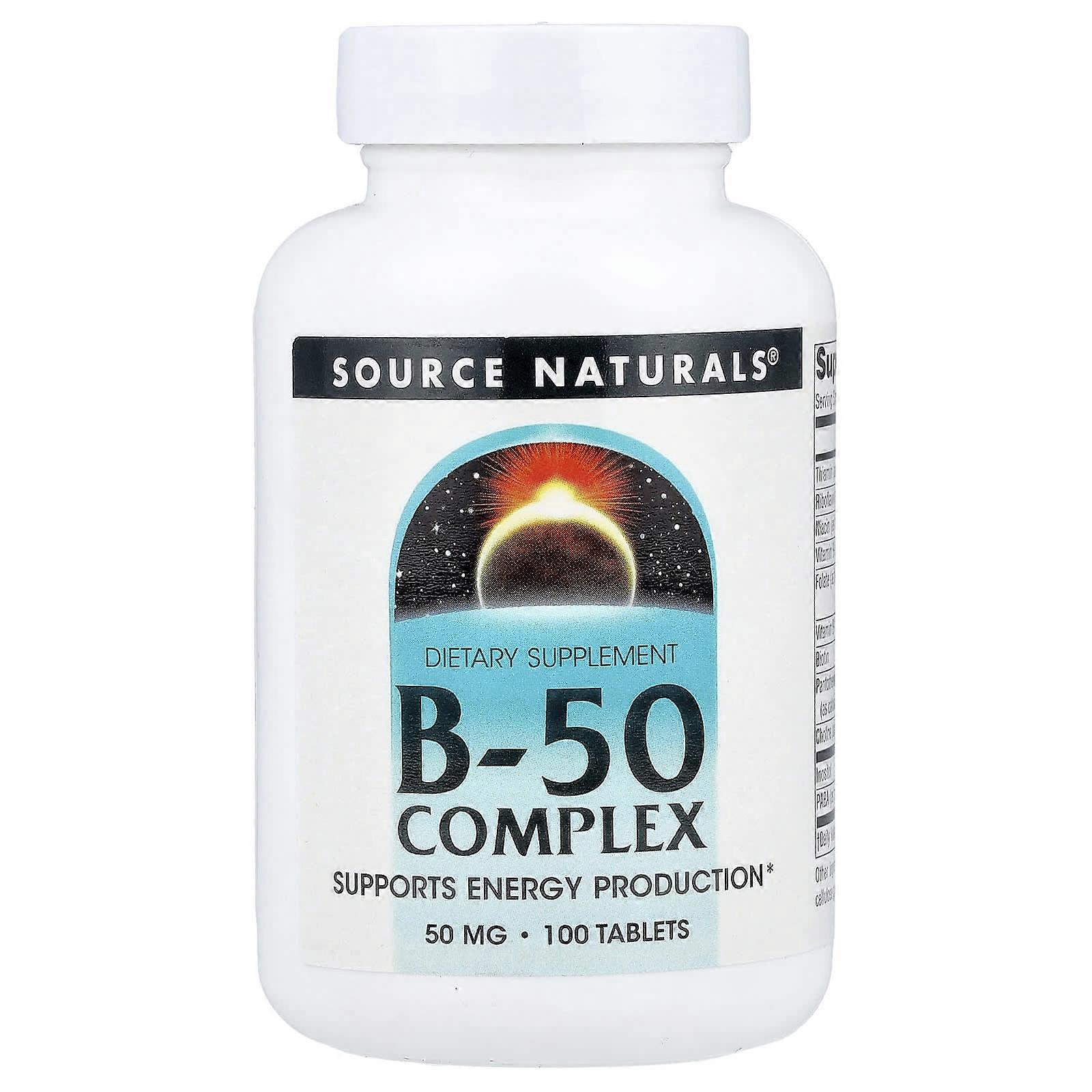 Source Naturals, B-50 Complex, 100 Tablets, 2-Pack