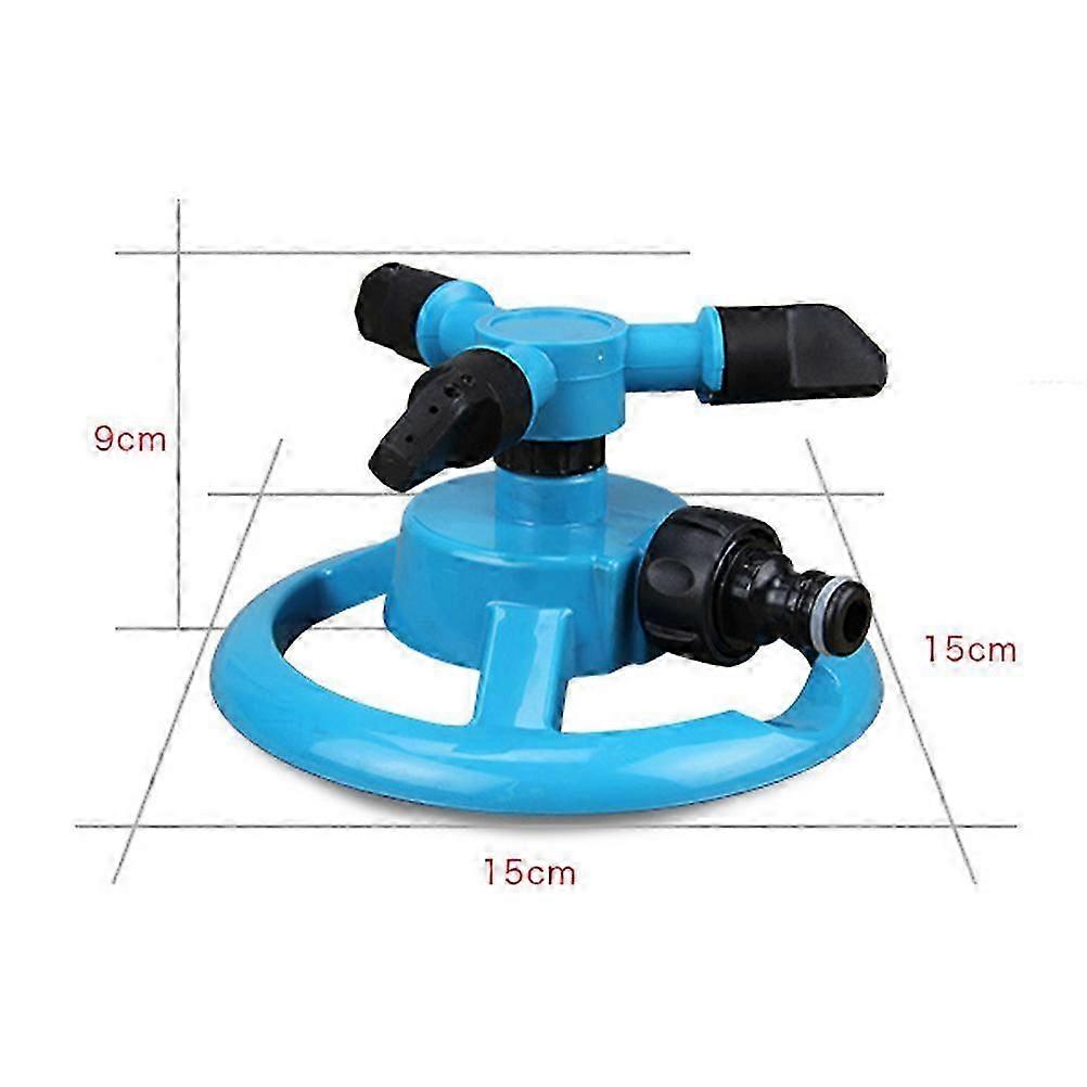 Lawn Sprinkler Automatic Water Sprinkler with 360 Rotating Function Blue