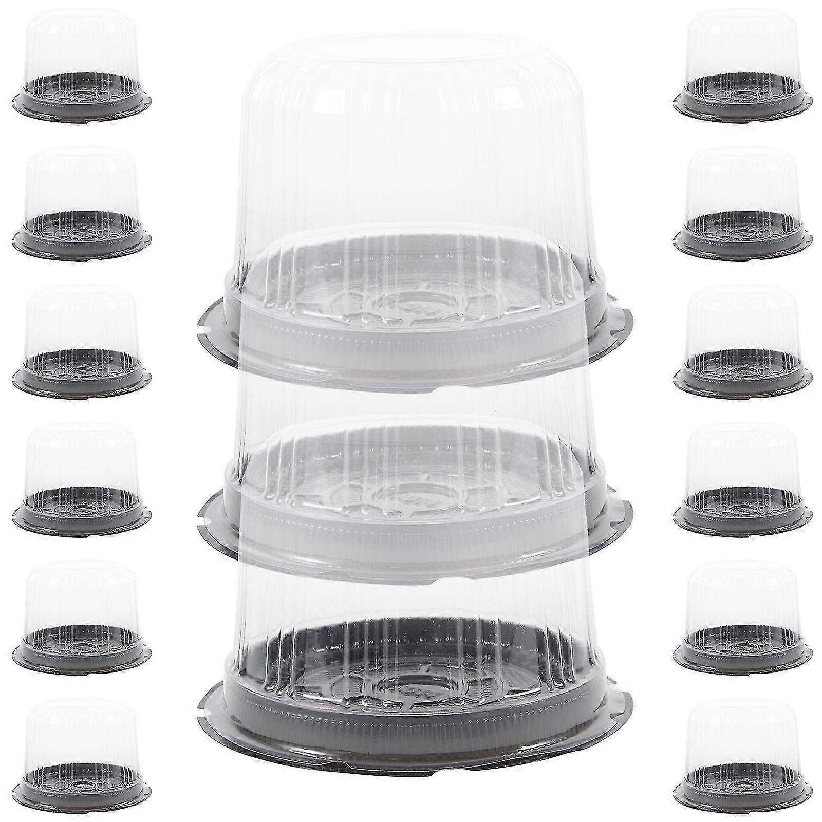 Plastic Cake Packing Box for Dessert Packing 20Pcs Round Cake Boxes