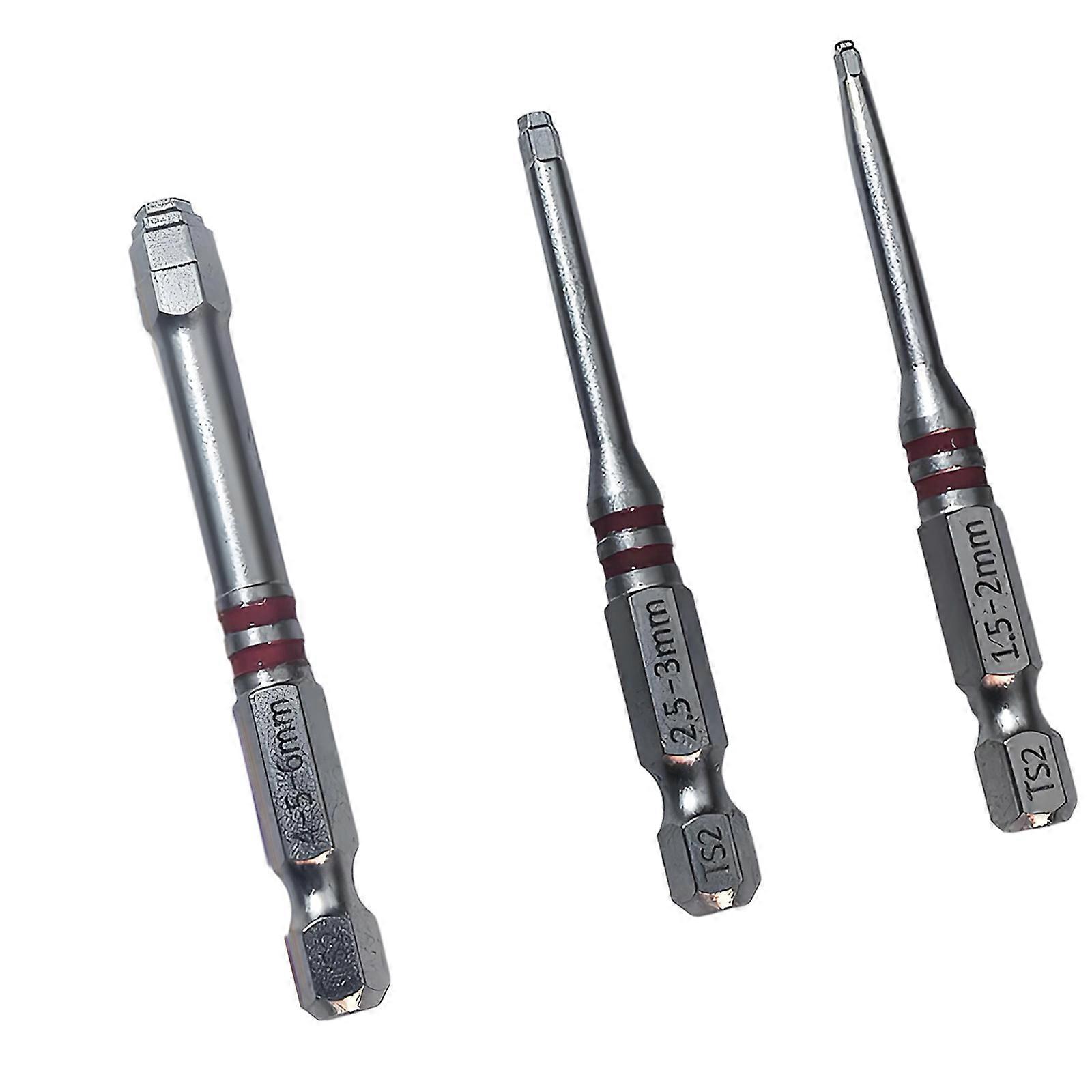 3/6Pcs Pagoda Shaped Socket Screwdriver Bits Electric Screwdriver Bits Quick Changing Shank Hex Shank Driver Bits Set Multicolor