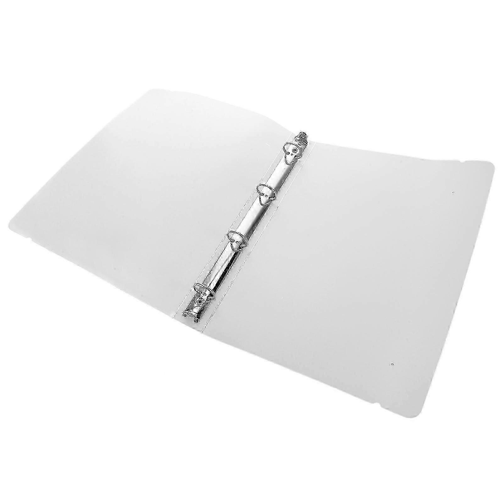 Binder Folder White A4 Paper PP File Folder for Office Use with Clip