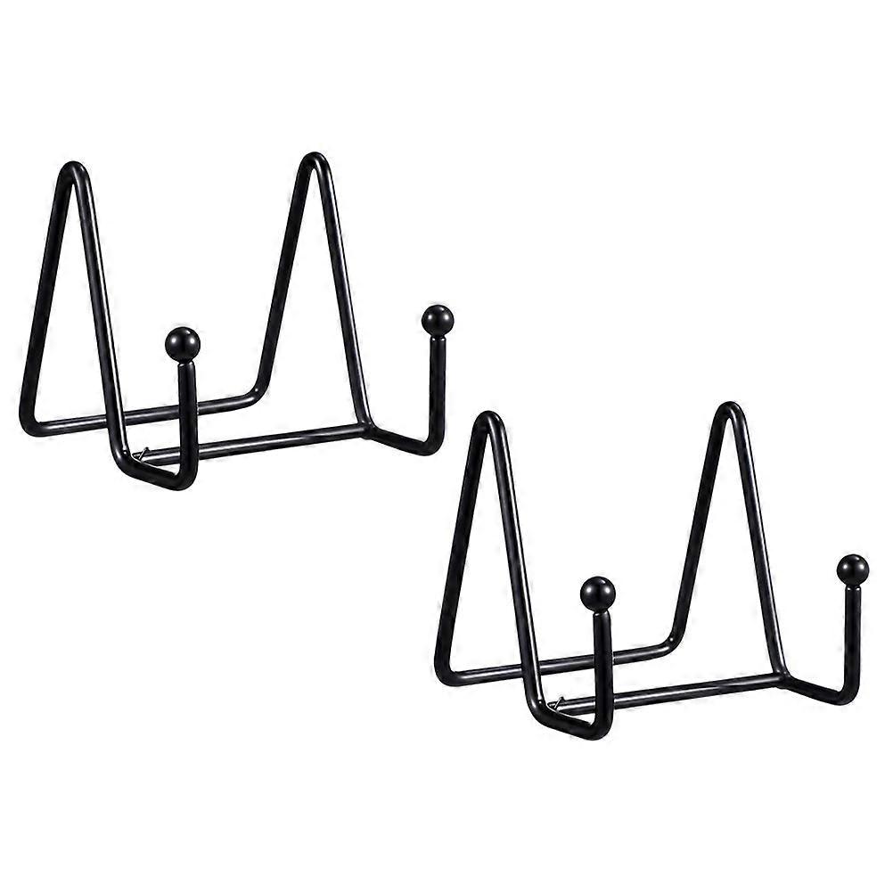 2Pcs Decorative Picture Holders Multi-function Photo Stands Desktop Plate Holders
