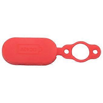 Conjunto de 4 peças de tampas de borracha para proteção contra poeira da porta de carregamento, compatíveis com a scooter elétrica Xiaomi Mijia M365. Acessórios de substituição.