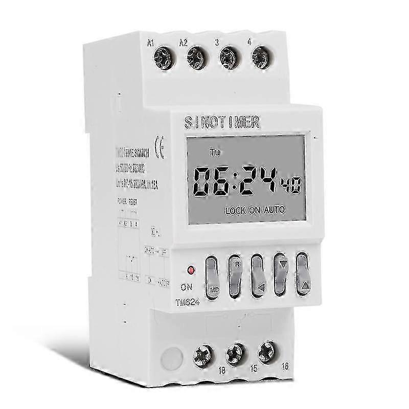 Tm624 Digital Timer Switch 40-group Time-controlled Ringer Din Rail Mount 220v Timer Relay