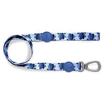 More recycled dog leash splash blue 120x1.5 cm