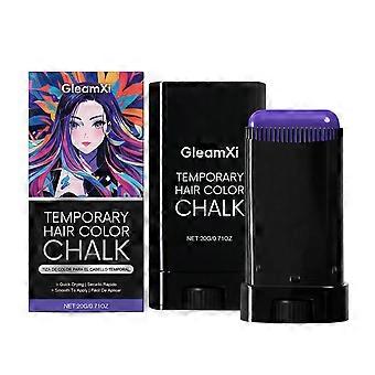 Hair Chalk Sticks, 2PCS Purple Temporary Hair Color Portable for Party Fun