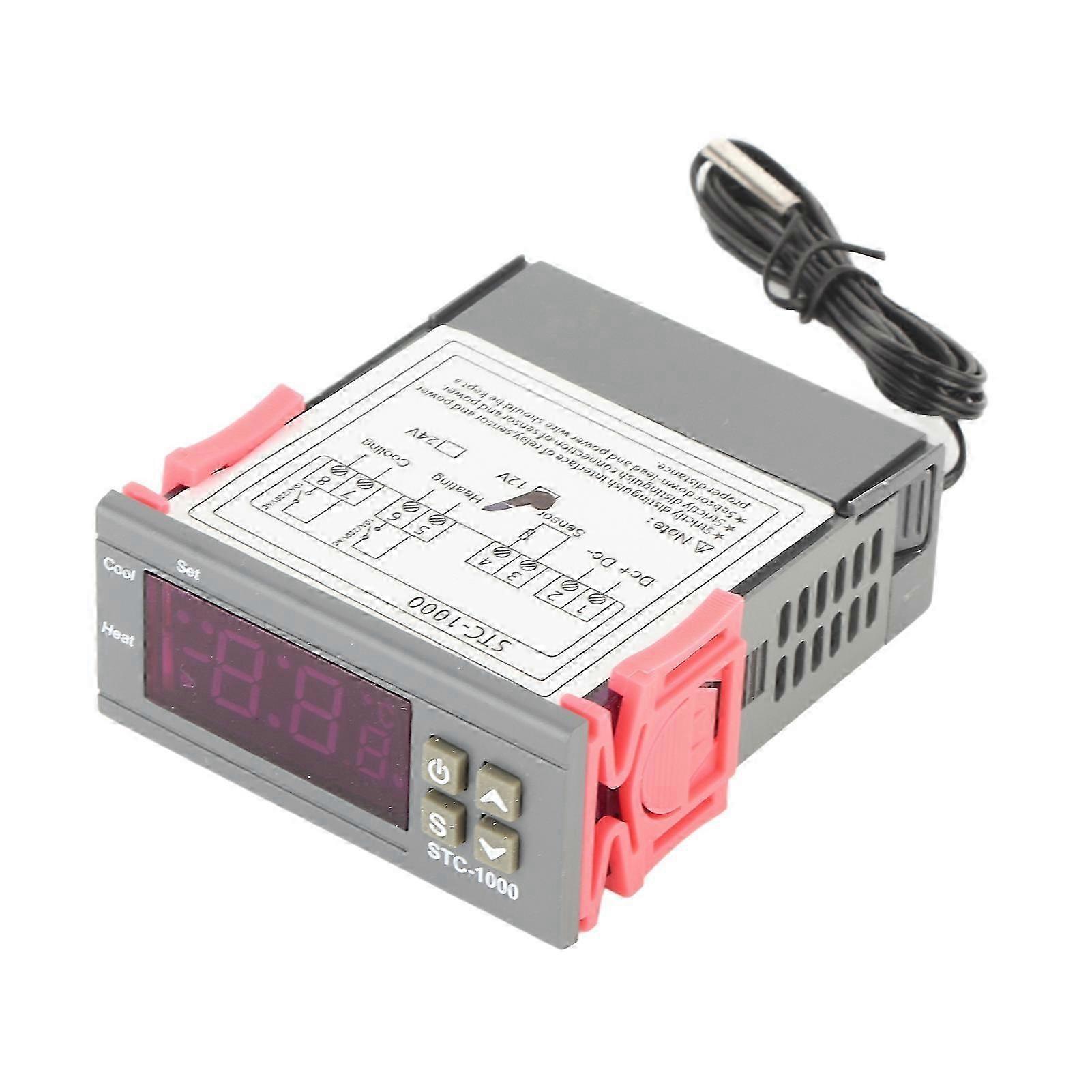 Digital Temperature Controller Cooling and Heating Thermostat with NTC Sensor STC-100012V