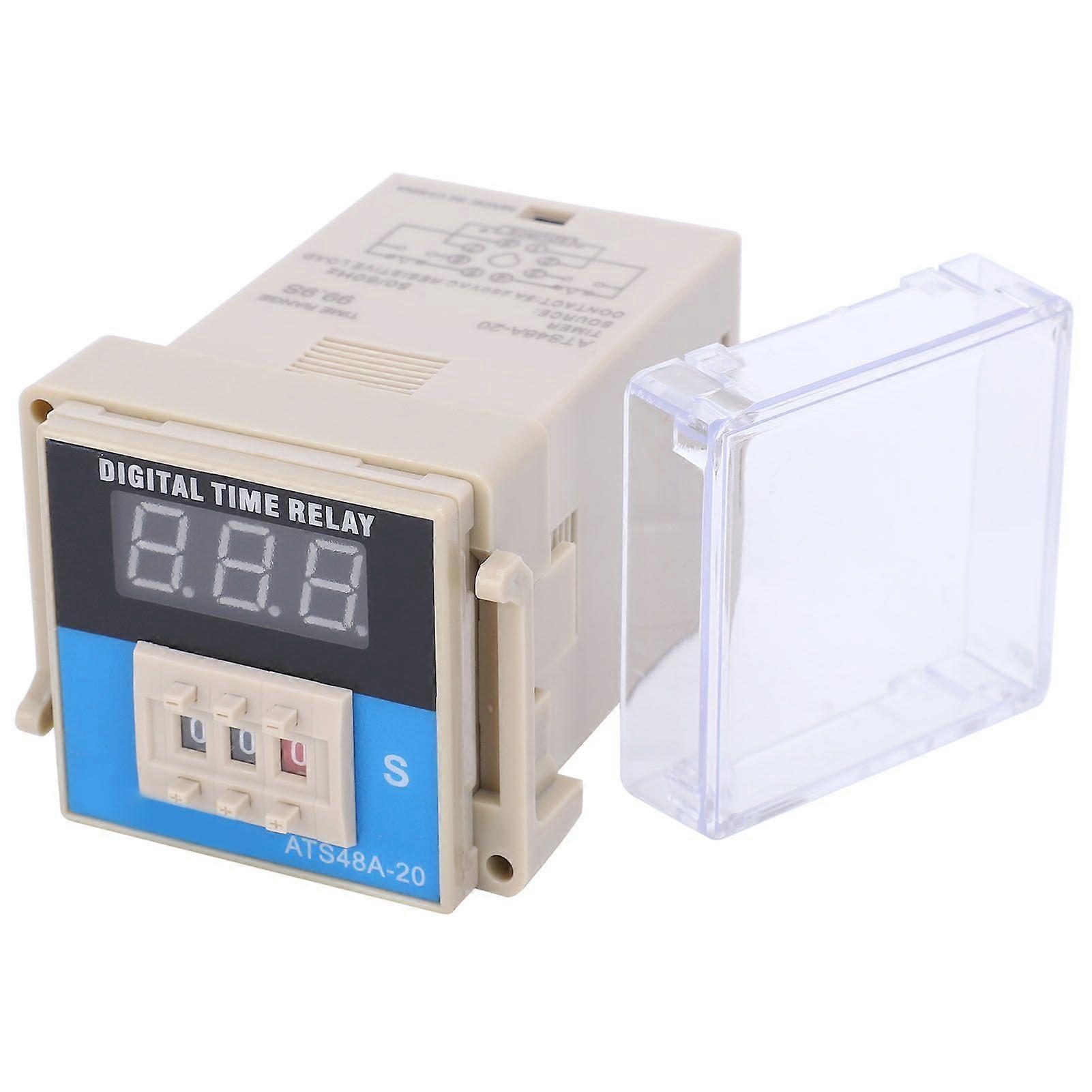 ATS48A20 LED Digital Display Adjustable Cycle Time Relay Delay Control ComponentsAC220V