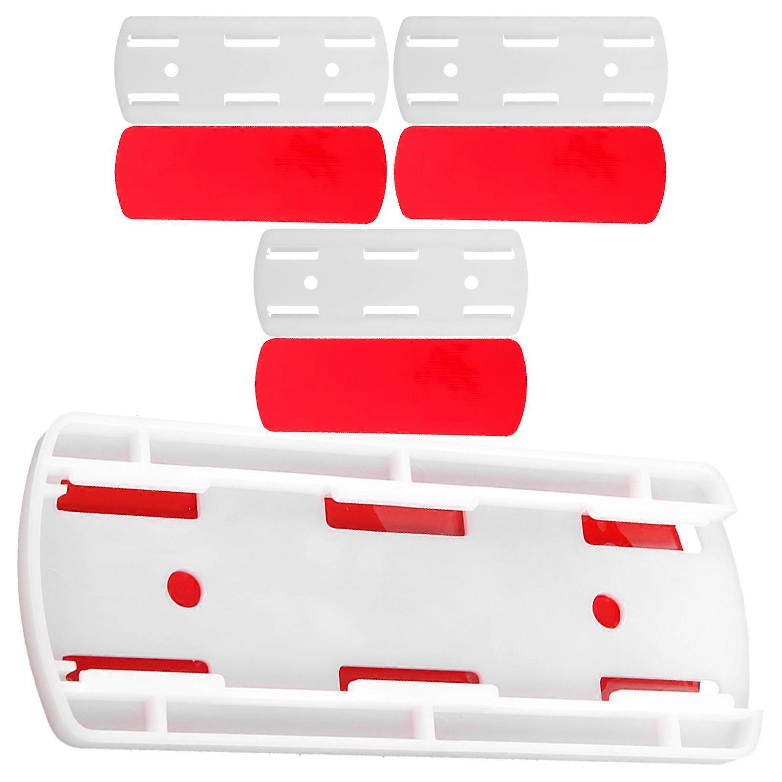 Plug Base Holder 4Pcs Wall-Mounted Socket Holders for Dormitory Use