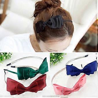 Fashion Women Girl Big Bowknot Hair Hoop Headband Clip Accessory Xmas Gift Light Blue##