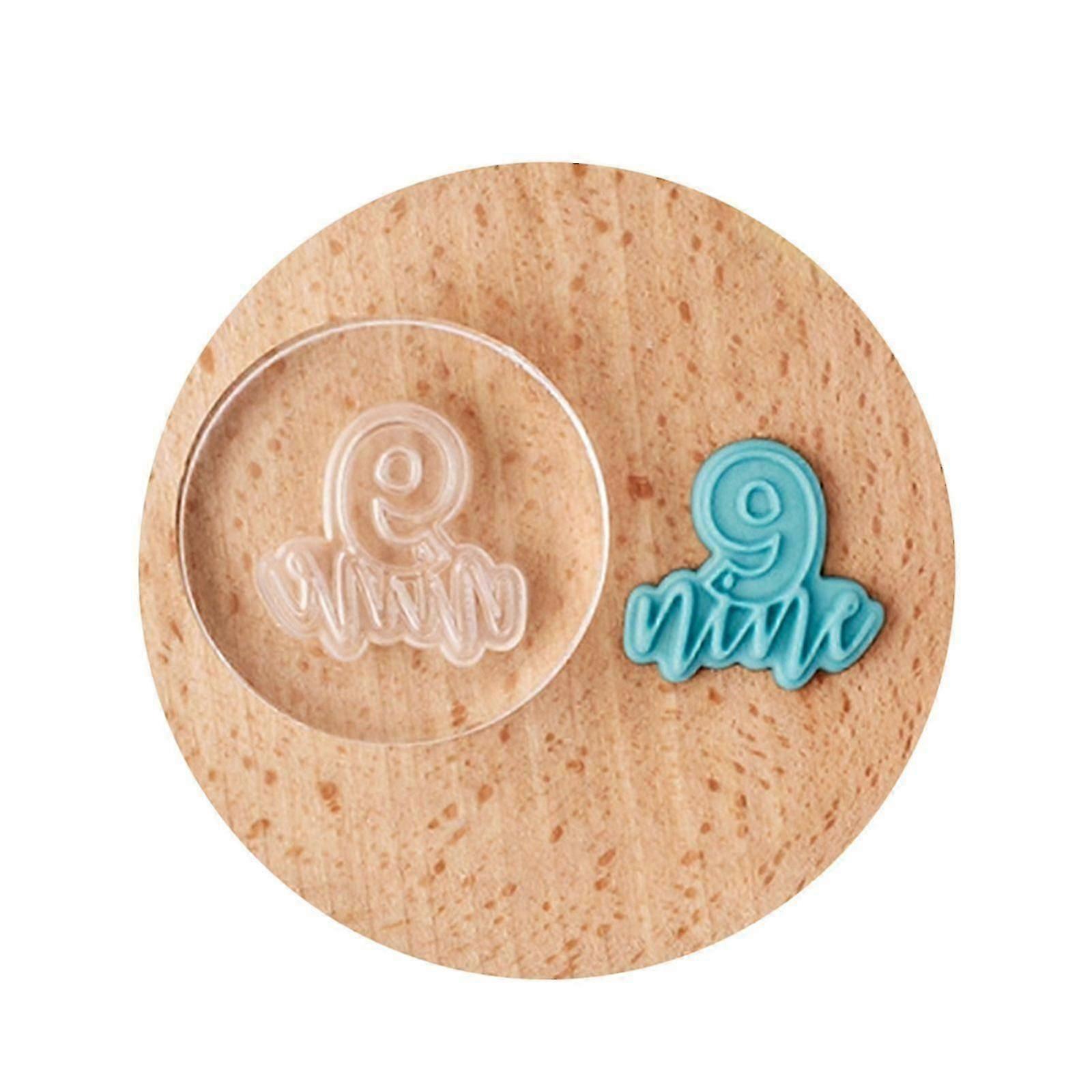 Plastic Cookie Molds Creative Biscuit Cutter Small Number Shape Cookie Molds