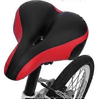 Comcompatible Withtable Bike Seat Compatible With Men Women, Soft Thickened Wide Bum Shock Absorb Bicycle Saddle Replacement With High Reflective Stri