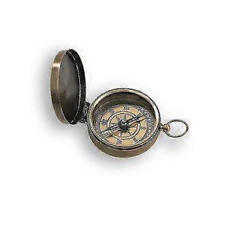 SNDO-Nautical Vintage Antique Finish Compass, 2.2 Inches, Navigational Direction Instrument Finder Open Face Compass,handy Pocket Size Compass Co