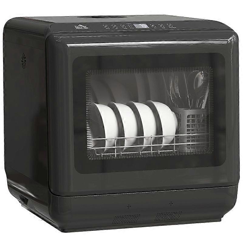 6L Five-Mode Tabletop Dishwasher - Black