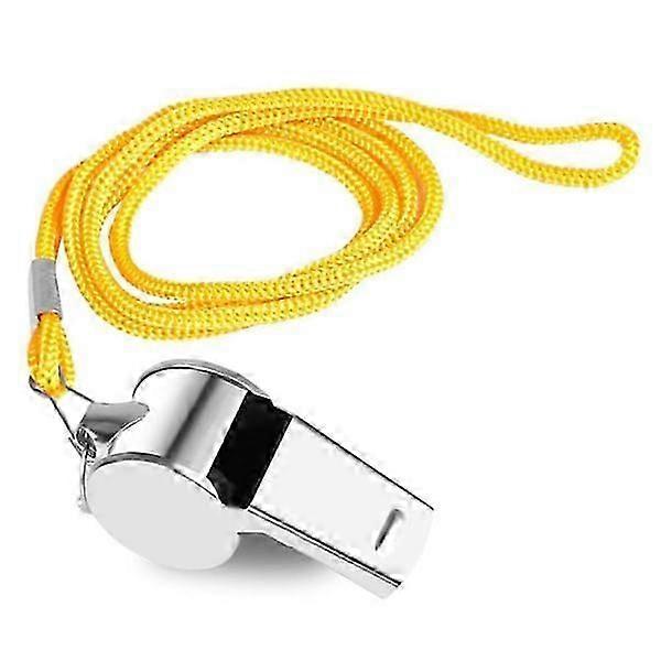 Apito em aço inox com corda