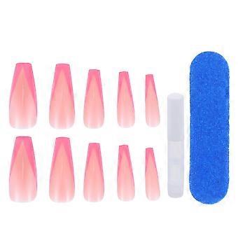 Manicure Fake Nails Coffin Long False Nails for Decoration 2Sets