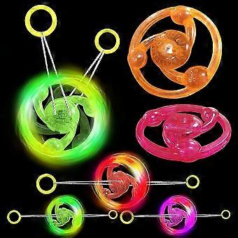 Rope Flywheel Spinner Light up Spinning Gyro Glow in The Dark Party Favors Kids Prize 20 Packs