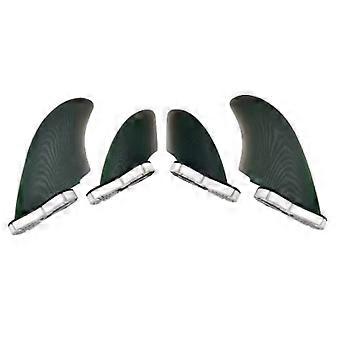 UPSURF FCS II Fiberglass Quad Surf Fins RM Twin Rear Twin Keel High Performance Surfboard Replacement Fins