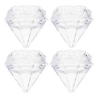 Plastic Cosmetic Cream Boxes for Storage Use Transparent 50Pcs
