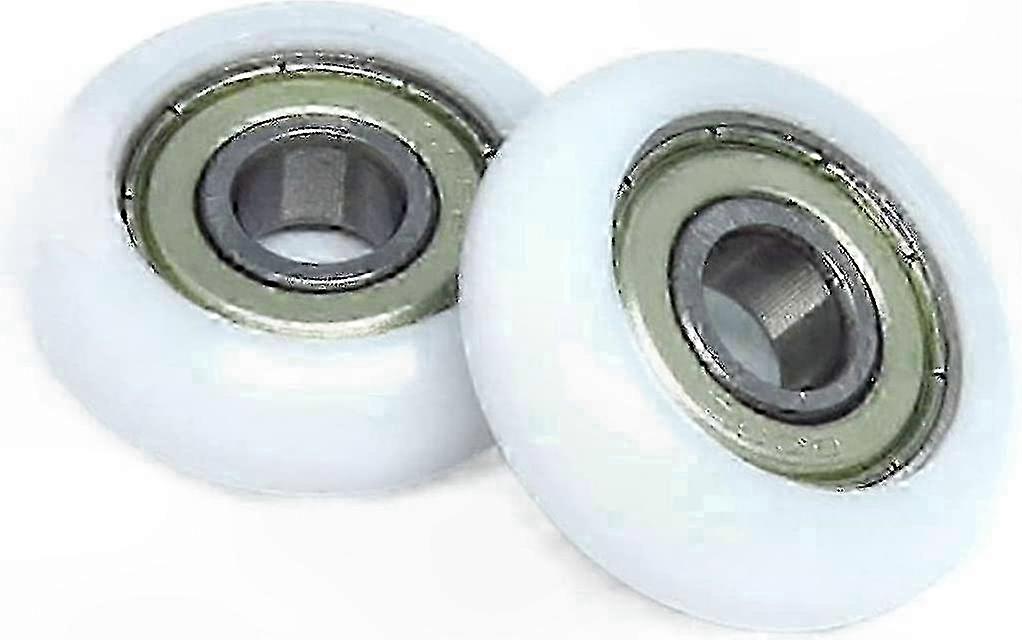 8x30x10mm Plastic Wheel Rollers, 4-Pack, Compatible with 30mm Wheels