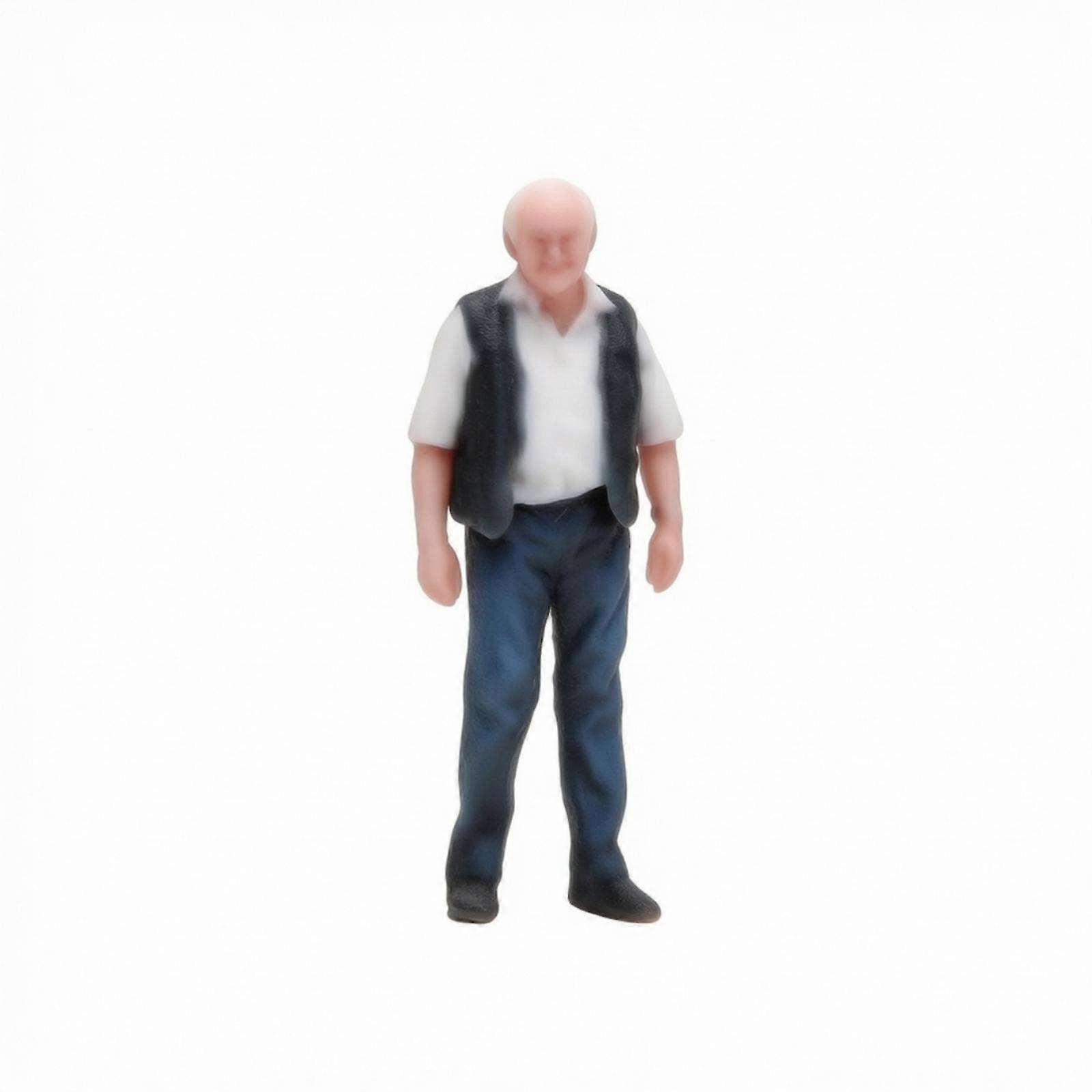 Miniature Man 1/64 Scale Resin Figure Tiny for Modelers