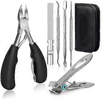 Toenail Clippers For Thick Nails And Ingrown Nails For Seniors - Stainless Steel Soft Grip Nail Clippers With Nail File-mkl