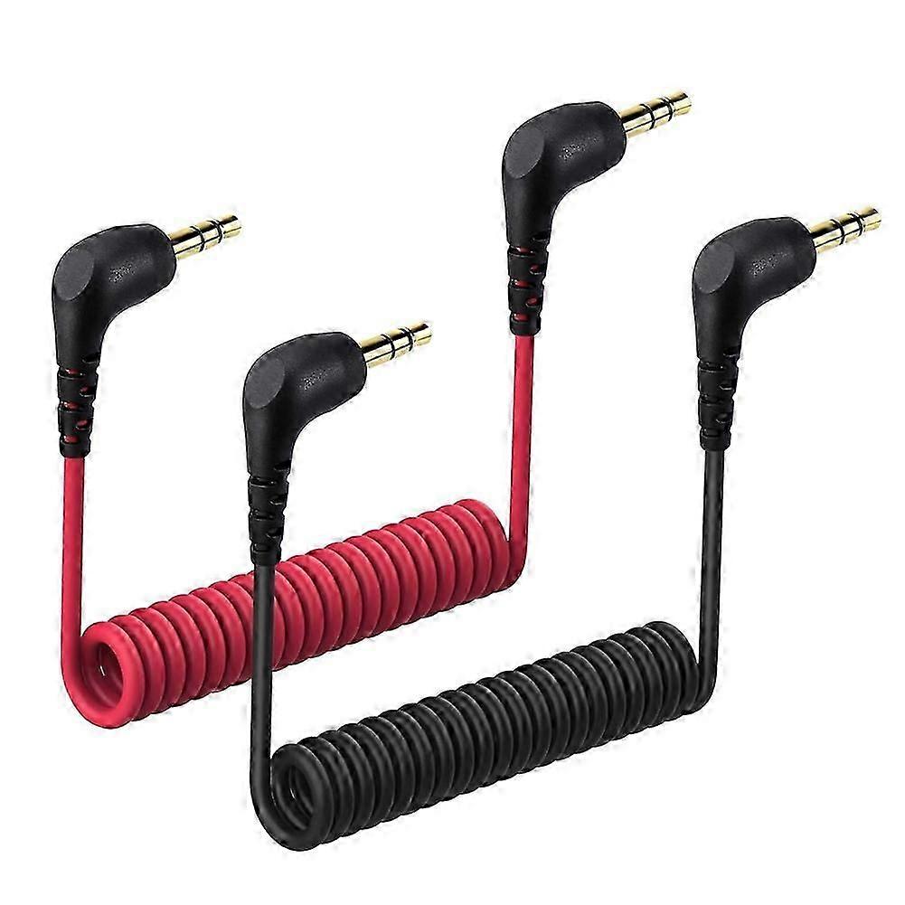 2Pack 3.5 mm Audio Cable for DJI Mic SC2 Mini Microphone, 90 Degree Plug Camera Connection Cable