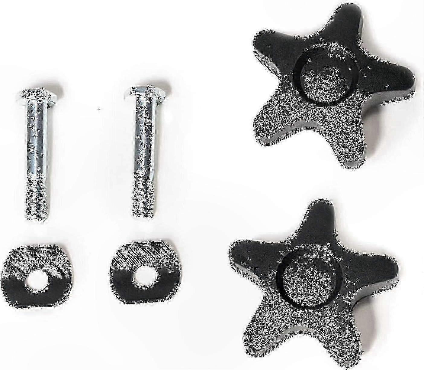 Adjustable Rollator Arm Components with Plastic Knobs and Screws for Mobility Aids