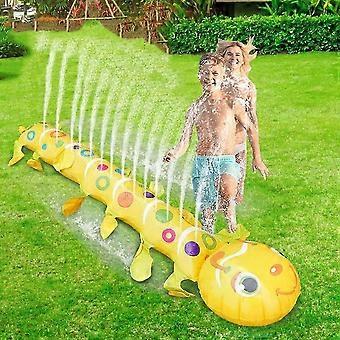 Outdoor Summer Backyard and Pool Toy, Caterpillar Inflatable Water Sprinkler