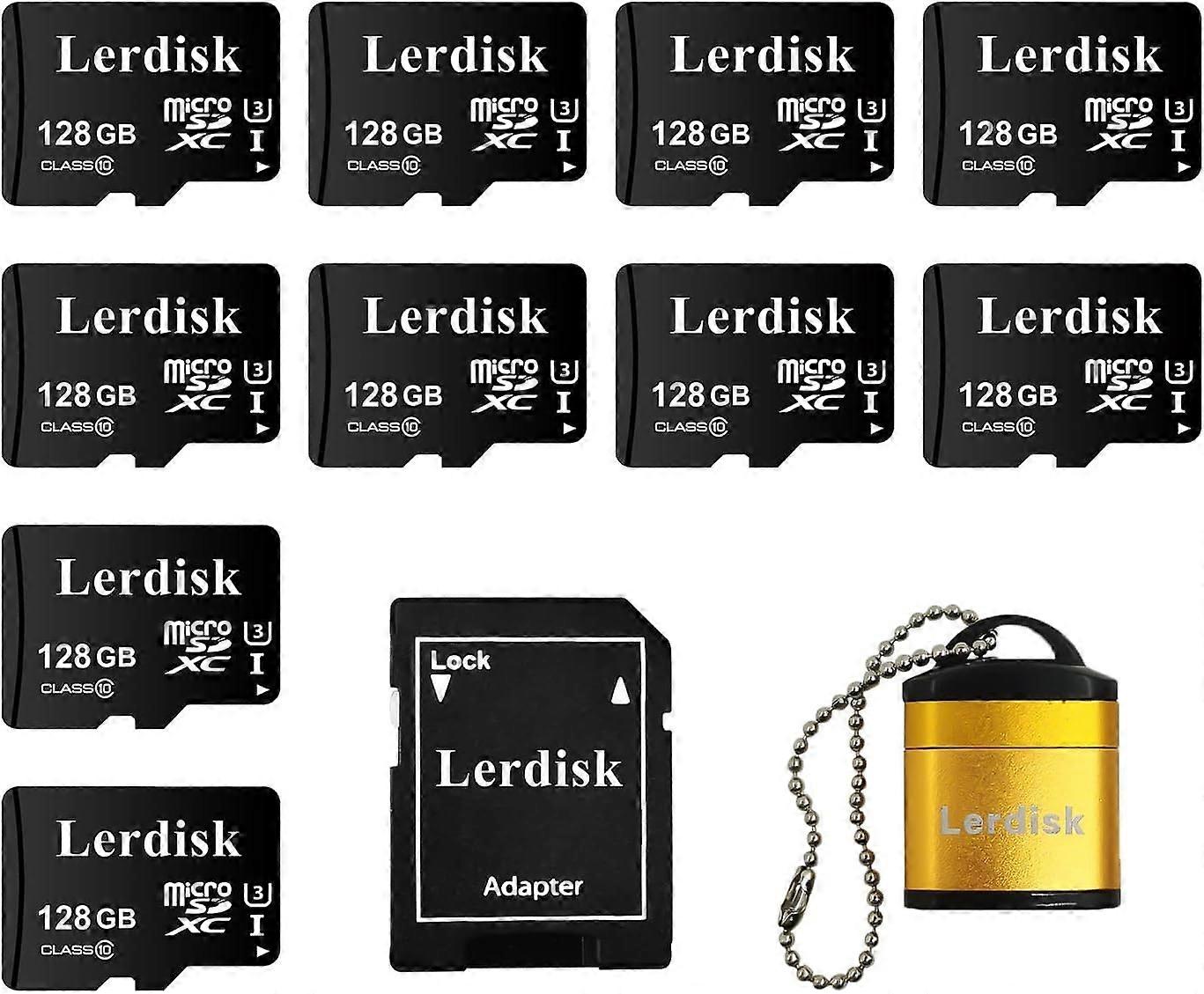 Micro SD-kort 4 GB 10-pack Micro SDHC med SD-adapter