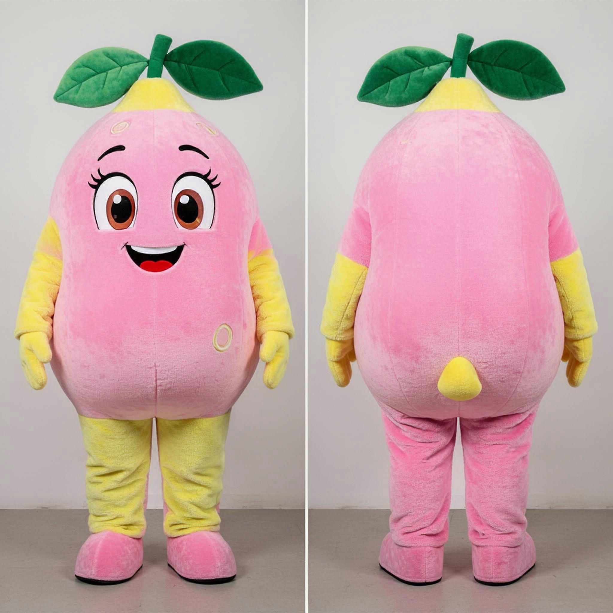 MASTICOT Pink Velvety Teal-Topped Lemon Mascot
