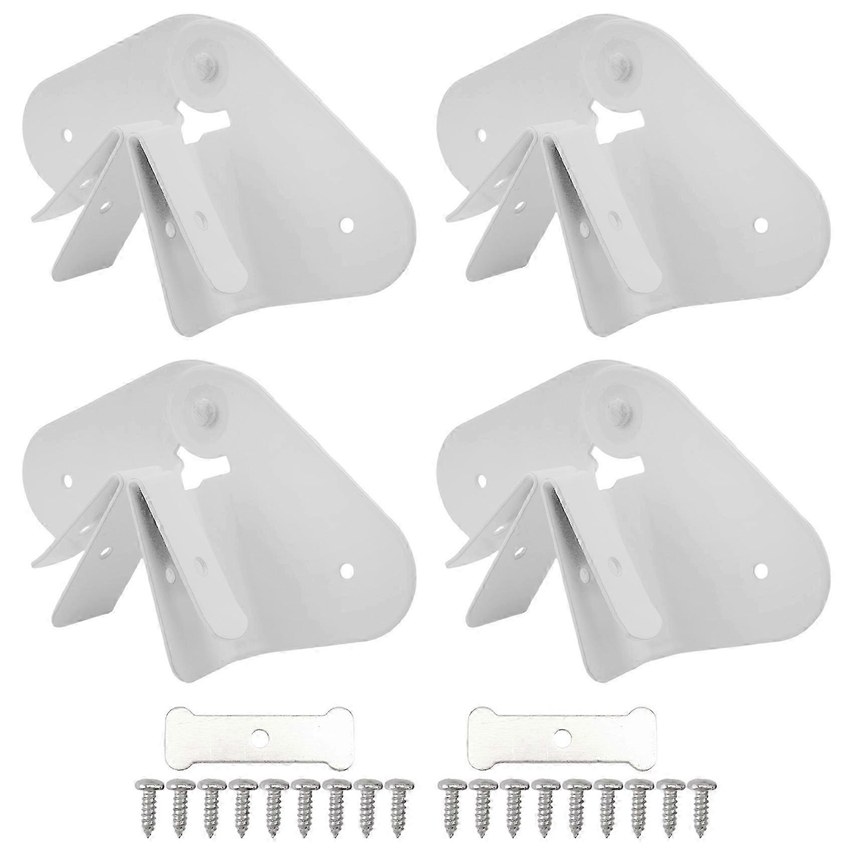 4 Pack Gutter Downspout Extensions Gutter Hinges Downspout Extension compatible with Rectangle or Square Downspout