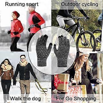 Winter Koud Proof Gebreide Handschoenen Warm Pluche Verdikte Full Finger Handschoenen