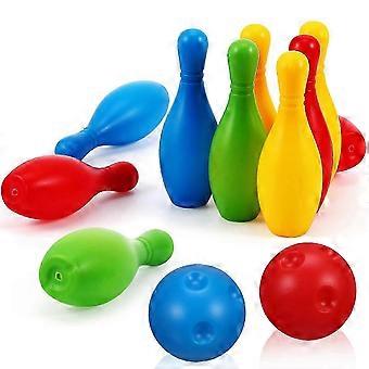 Mini Plastic Bowling Set Bright Colors