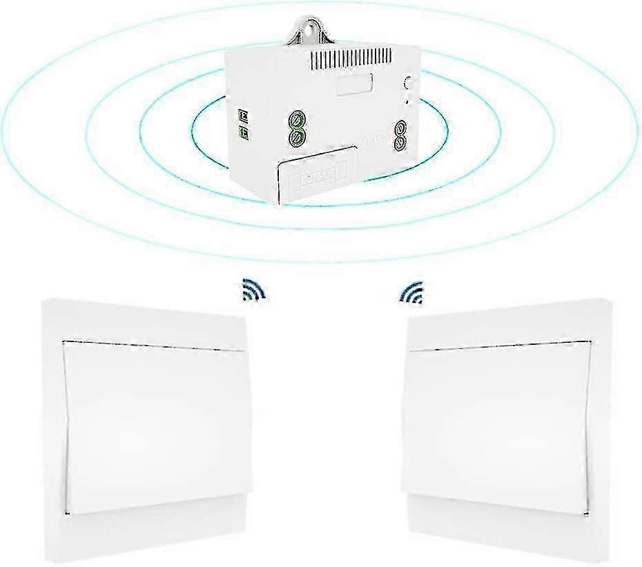 110-220v Wireless Light Switch And Receiver Kit Self-powered