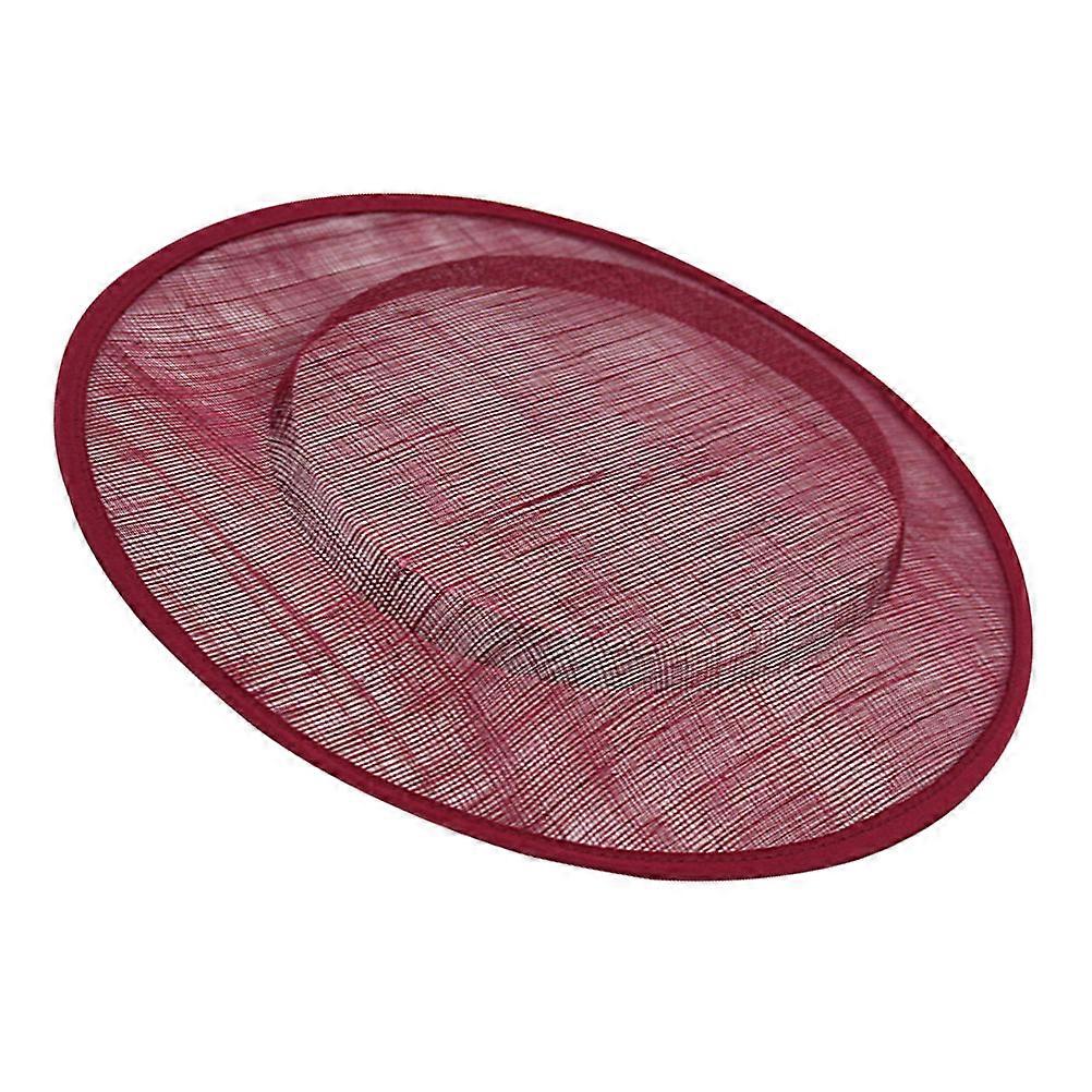 Base Millinery DIY Hat Base for Decoration Dark Red