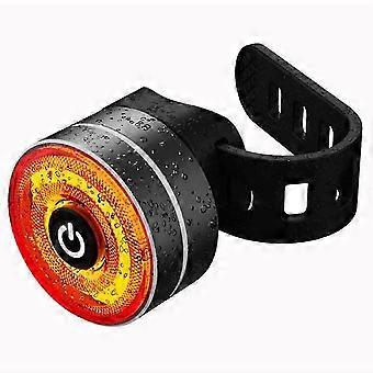 Smart LED Bicycle Tail Light with Brake Sensing, USB Rechargeable Rear Bike Light, Practical Cycling Accessory