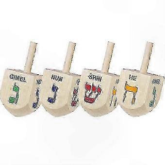 Mini Wooden Dreidel 10-Pack