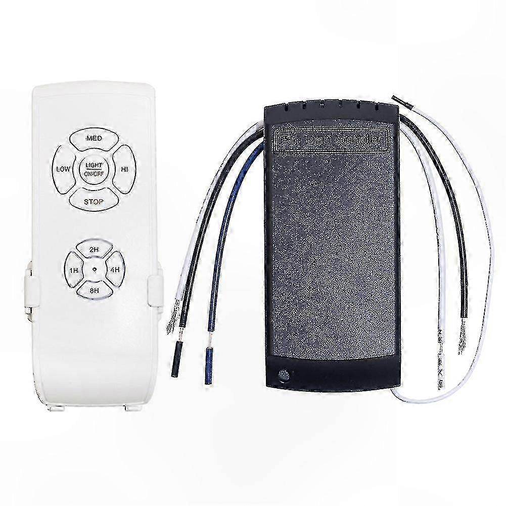Ceiling Fan Lamp Remote Control Kit with AC 220V Timer and Speed Adjustment Function