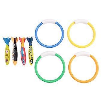 8 Pcs, Diving Throw Torpedo Bandits Toys For Kids Set._fgz