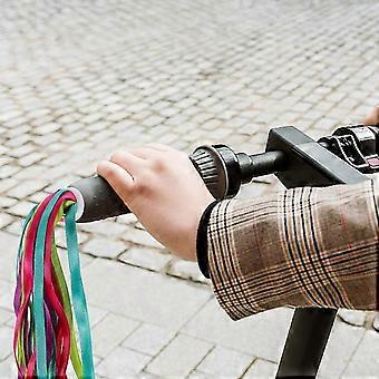 Kids Bike Handlebar Streamers, Durable Nylon Sparkly Multi-Colored Wind Flying Decorations, Compatible with Kids Bikes Tricycles Scooters, 4 Pack